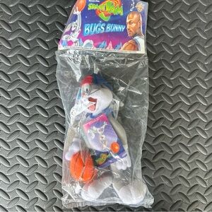 Vintage 90s McDonald’s Space Jam Bugs Bunny Plush Toy - New In Bag